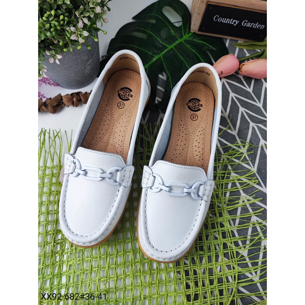 XX92-682รองเท้าหนังส้นเตี้ยหน้าโซ่ไซส์36-41 - รูปที่ 2