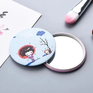 กระจกพกพา น่ารักน่าใช้ น้ำหนักเบา พกพาง่าย ลายน่ารักสดใส กระจกแบบพกพา กระจกแต่งหน้า ส่งคละสี (1 บาท 1 ชิ้น)