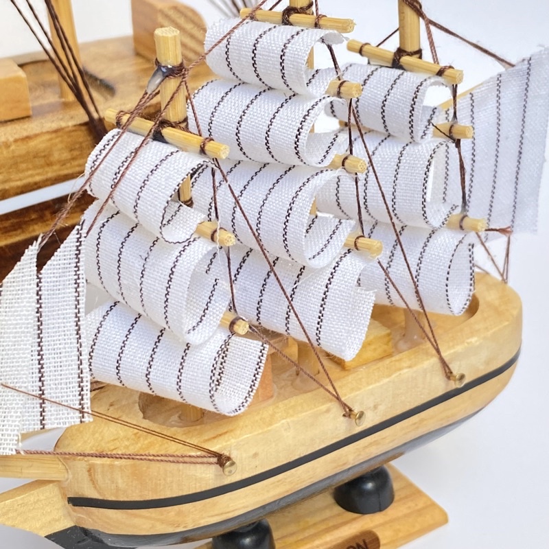 เรือสำเภาจีน ทำจากไม้ เรือสำเภามงคล ประกอบสำเร็จ เกรดพรีเมี่ยม เสริมฮวงจุ้ย โมเดลเรือ เสริมดวง ราคา ถูกที่สุด ดีลบีเคเค แกลเลอรีภาพที่ 2