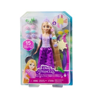 Disney Princess Fairy Tale Hair Rapunzel Doll ดิสนีย์ ปริ้นเซส ตุ๊กตาราพันเซล พร้อมอุปกรณ์ทำผม HLW18