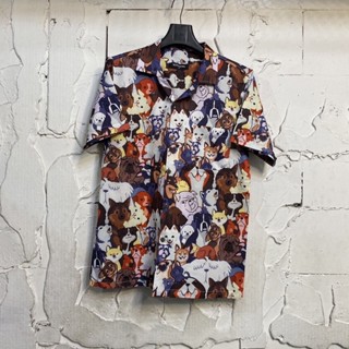 เสื้อฮาวายลายหมา hawaii ไซส์ m l xl 2xl 3xl 4xl ผ้าไหมซาตินอิตาลี่💯% ผ้านิ่มสวมใส่สบายไม่ร้อน ใส่ได้ทั้งชายและหญิง