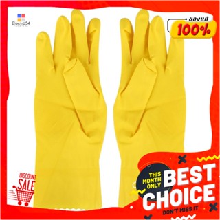 RUBBER ถุงมือยาง POLY-BRITE COMFORT SIZE L สีเหลืองRUBBER GLOVES POLY-BRITE COMFORT SIZE L YELLOW