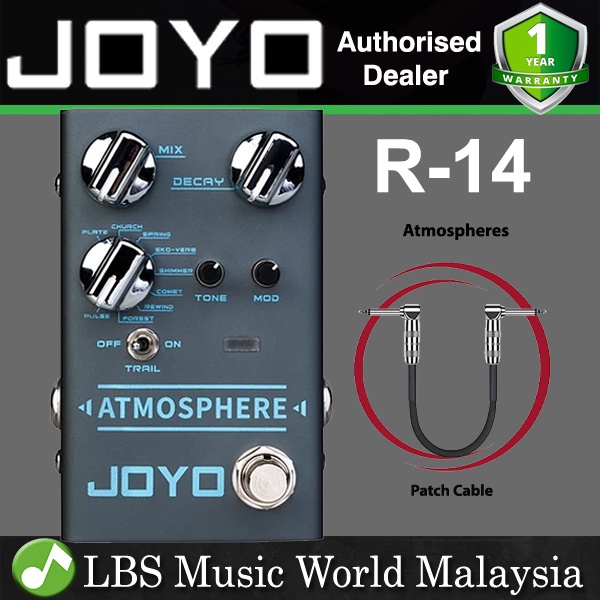 Joyo R-14 Atmospheres Multi Mode Reverb Guitar Effect Pedal (R14 R 14)