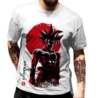 ใหม่ เสื้อยืดแขนสั้นลําลอง พิมพ์ลายการ์ตูนอนิเมะ ดราก้อนบอล Goku 3D แฟชั่นฤดูร้อน สําหรับผู้ชาย_04