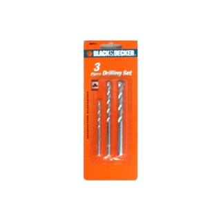 MASONRY ดอกเจาะคอนกรีต BLACK&amp;DECKER แพ็ก 3 ชิ้นMASONRY DRILL BIT BLACK&amp;DECKER 3EA/SET