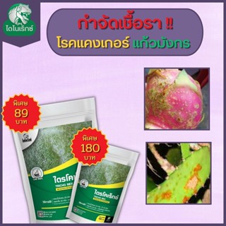 กำจัดเชื้อรา สาเหตุของโรคลำต้นแคงเกอร์ โรคผลแกงเกอร์ ในแก้วมังกร ไตรโคเดอร์มา ไตรโคเร็กซ์ ปลอดภัยต่อคนและสัตว์เลี้ยง