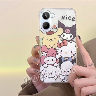 เคสโทรศัพท์มือถือ TPU นิ่ม ปิดด้านหลัง ลายการ์ตูนแมว เสือน่ารัก สีชมพู สําหรับ Realme 10 4G 5G Pro+ Pro Plus Realme10 10Pro 10Pro+