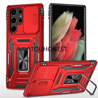 เคส Samsung Galaxy S22 Plus เคส Samsung S10 เคส Samsung A13 เคส Samsung A04S Case Samsung A21S Case Samsung A82 Luxury Armor Shockproof Stand Holder Back Cover Cool Hard Shell Phone Case โทรศัพท์มือถือแบบแข็ง กันกระแทก พร้อมขาตั้ง หรูหรา สําหรับ