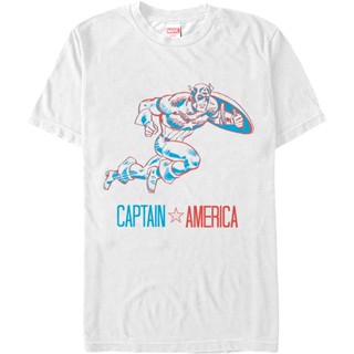 3-D Captain America T-Shirt เสื้อยืดเข้ารูป เสื้อขาว เสื้อคู่ เสื้อยืดเข้ารูป_11