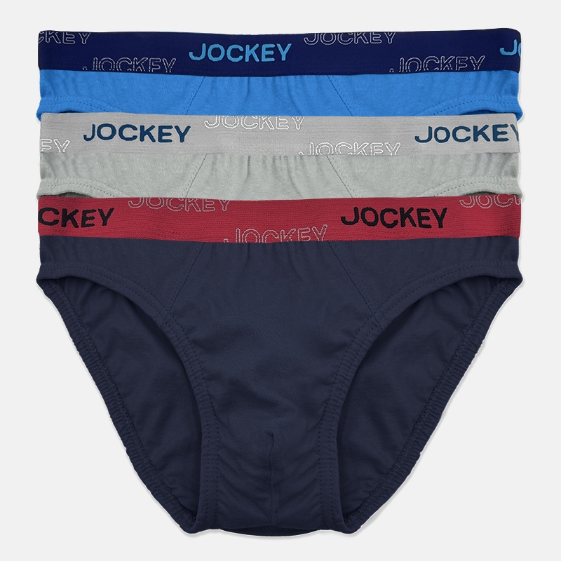 Jockey 3 ชิ้นผู้ชายผ้าฝ้าย Elastane Hipster กางเกง JMB958471