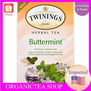 ชาทไวนิงส์, Twinings, Herbal Tea, Buttermint, Caffeine Free,20 Individual Tea Bags💚พร้อมส่ง💜