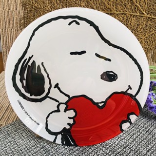 จานแก้วพีนัทส์ Peanut 2016 ลายสนูปปี้ Snoopy Japan 🍽 ⛩