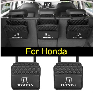 【Ready Stock】 For Honda 1PC Multifunctional Car Organizer Hanging Bag Seat Back Middle Storage For QpJw