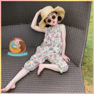 แฟชั่นฤดูร้อน  สําหรับเด็ก อายุ4-5ปี  ชุดจั๊มสายเดี่ยว  ชุดจ…