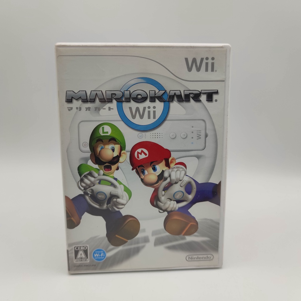 MARIO KART Wii แผ่นมีรอยบ้าง เล่นได้ Wii [JP] มีกล่องใสสวมเพื่อเก็บสะสมให้