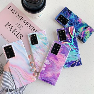 (พร้อมส่งจ้า)เคสนิ่ม ลายหินอ่อนไล่โทนสี สําหรับ Samsung Galaxy Note 20 Ultra Galaxy A51(4G)Galaxy A71(5G)