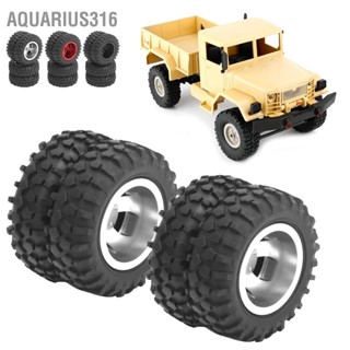 Aquarius316 2Pcs RC ด้านหลังยางล้อคู่ยาง 55 มม. Dia Fit สำหรับ WPL D12 1/10 รีโมทคอนโทรล Truck