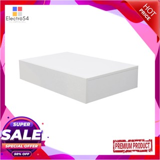 FLOATING แผ่นชั้นไม้ 1 ลิ้นชักซ่อนขา STACKO 60x35x12 ซม. สีขาวFLOATING SHELF WITH DRAWER STACKO 60X35X12CM WHITE