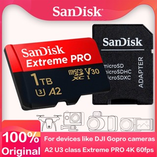 Sandisk Extreme Pro แฟลชการ์ดหน่วยความจํา 1TB 512GB 128GB TF Micro SD SDXC UHS-I 400GB 256GB 64GB U3 V30 สําหรับกล้อง DJI