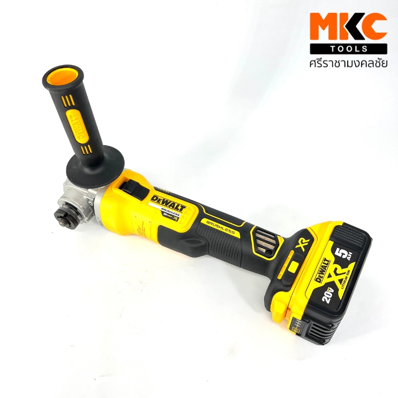 Dewalt เครื่องเจียร ไร้สาย 18V DCG405P2 ขนาด 4 นิ้ว รวมแบตเตอรี่และแท่นชาร์จ เซต