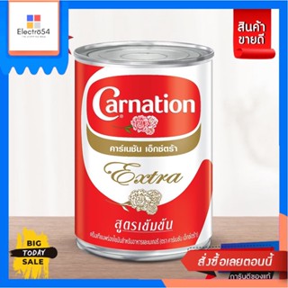 Carnation Carnation ครีมเทียมข้นจืดชนิดพร่องไขมัน ตราคาร์เนชันเอ็กซ์ตร้า ขนาด 385 กรัม Carnation Unsweetened Condensed N