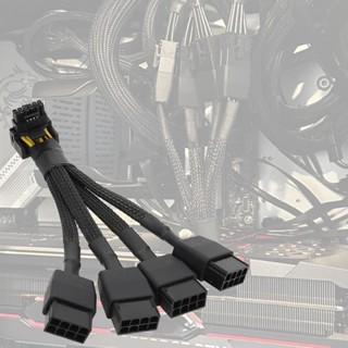 Iorsoul1 สายเคเบิลเชื่อมต่อ 8pin PCIe เป็น 16-pin 12VHPWR 90 องศา สําหรับ GPU RTX4090 RTX4080 15 ซม. 5 9 นิ้ว 4 ชิ้น