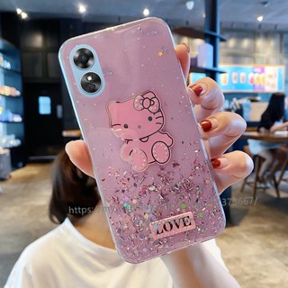 เคสป้องกันโทรศัพท์มือถือ แบบนิ่ม ลายการ์ตูนคิตตี้ สําหรับ OPPO A78 5G A17k A17 2023 เคส Phone Case