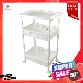 คีย์เวย์3Tier ชั้นชั้นพลาสติกอเนกประสงค์3มีล้อ รุ่นAH-83PlasticShelf 3Tier  Ah-83