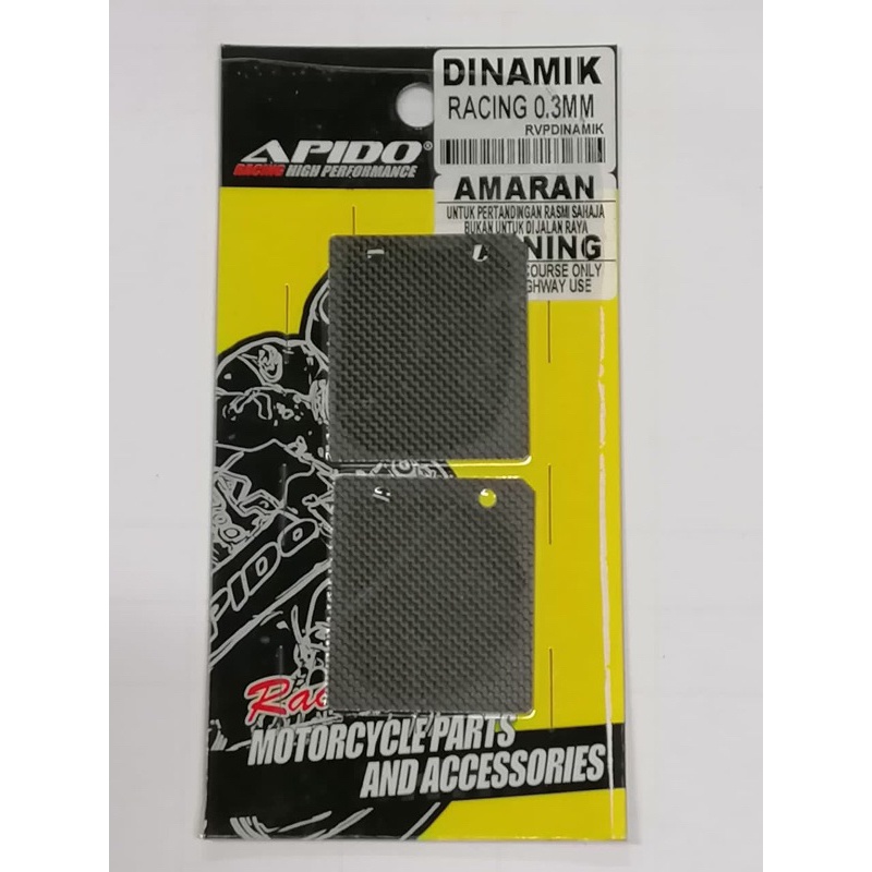 RACING DINAMIK REED VALVE PLATE (CARBON) 0.3MM 0 Valve Reed Plate (คาร์บอน) TW Dinamik (0.3MM)