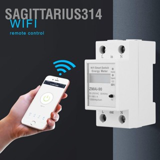 Sagittarius314 ZMAi-90 WIFI รีโมท LCD สวิตช์วัดแสงแบบดิจิตอลเครื่องวัดพลังงานเฟสเดียว 90-250V