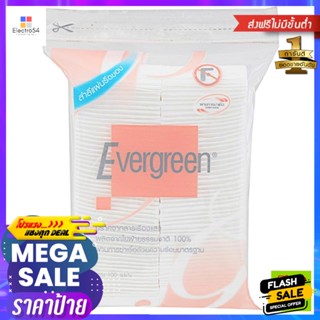 Evergreen(เอเวอร์กรีน) เอเวอร์กรีน สำลีแผ่น 100 แผ่น Evergreen Cotton Pads 100 Sheetsทำความสะอาดผิวหน้า