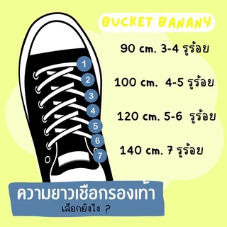 เชือกรองเท้าแบบกลมหลากสี พาสเทล 120cm. 140cm. (ได้เป็นคู่=2เส้น)