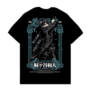 เสื้อยืดอินเทรนด์ผู้ชายอินเทรนด์ผู้หญิงเสื้อยืด พิมพ์ลายอนิเมะ Kizaru Sword Art Online KIRITO สําหรับผู้ชายS-3XL_05