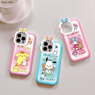 Samsung Galaxy A71 A33 A53 A23 A04 A02S A21S A31 A51 5G เคสซัมซุง สำหรับ Cartoon Melody Cinnamoroll เคส เคสโทรศัพท์ เคสมือถือ Full Back Cover Soft Silicone Cases Shockproof Casing Protective Shell