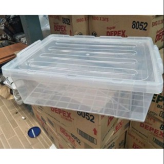 *****(สั่ง1ได้10ใบ)*****กล่องใส ใส่ได้ทุกอย่าง ใส่ขนมโชว์ได้ขนาด กว้าง 48cm.xยาว36cm.xสูงไม่รวมฝา15cm