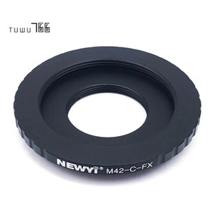 Newyi M42-C-FX แหวนอะแดปเตอร์เมาท์เลนส์กล้อง โลหะ อเนกประสงค์ สําหรับเลนส์ M42 เมาท์ C เป็น Fujifilm X-Mount