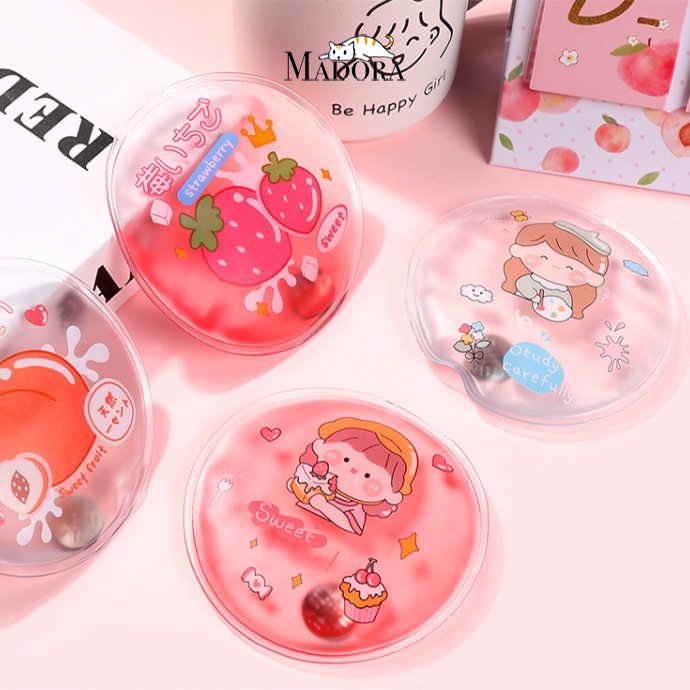 Mudora Gel Hand Warmer Compress Cute Character Warm Pad Gel