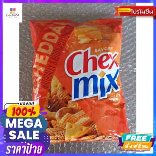 ขนม General Mills Chex  Mix ขนมแป้ง ข้าวสาลีอบกรอบ 248g General Mills Chex Mix, snack flour, crispy wheat, 248