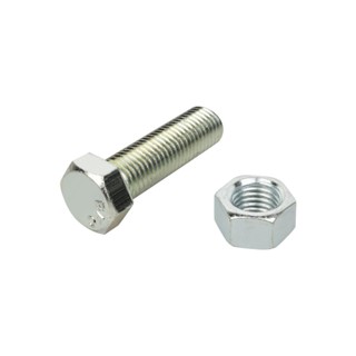 HEX สกรูหัวหกเหลี่ยมพร้อมน็อต DEXZON 12X40 มม. 2 ชิ้น/แพ็กHEX BOLTS WITH NUTS DEXZON 12X40MM 2EA/PACK