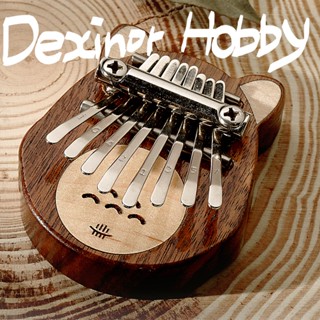 Hluru Totoro Kalimba เปียโนนิ้วหัวแม่มือ 8 คีย์ ขนาดเล็ก แบบพกพา เครื่องดนตรี คีย์บอร์ด เปียโน ของเล่นเด็ก