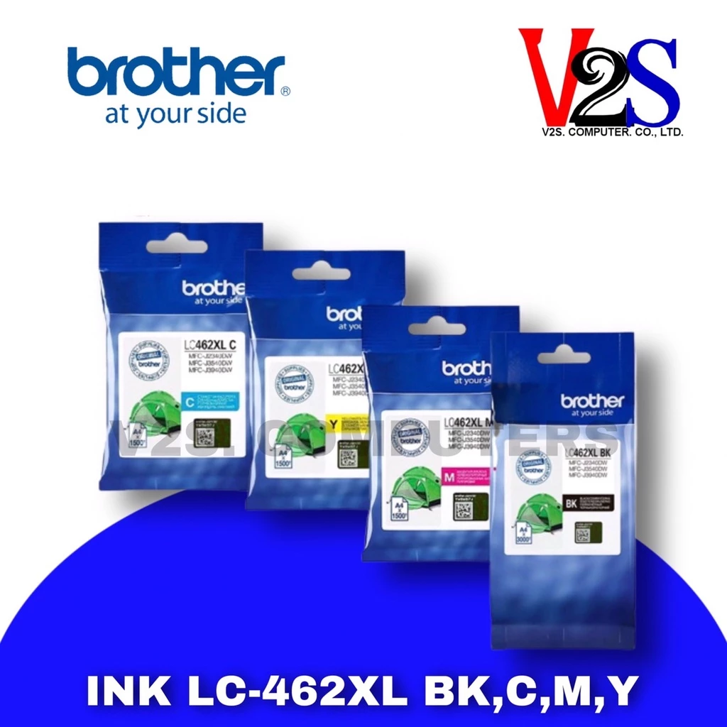 ตลับหมึกอิงค์เจ็ท Brother Ink LC-462XL BK,C,M,Y ของแท้ 100%