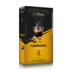 Cellini Cremoso Coffee Capsules 10caps  กาแฟแคปซูล Cellini  กาแฟ กาแฟสำเร็จรูป