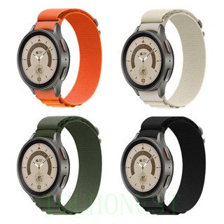 สายนาฬิกาข้อมือไนล่อน แบบนิ่ม สําหรับ Smart Watch Strap For Samsung Galaxy Watch 4 สาย band สานนาฬิกา galaxy watch 4 Classic 46mm 44mm 42mm 40mm Soft Nylon Strap Watchband สานนาฬิกา Samsung Watch 5 Pro สาย 40mm 44mm 45mm Casual Fashion