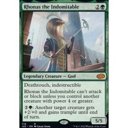 Rhonas the Indomitable การ์ด Magic The Gathering ของแท้จากชุด Jumpstart 2022