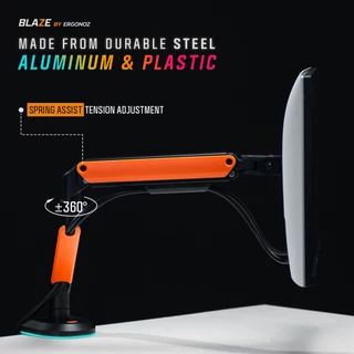 ERGONOZ แขนจับจอ ขาตั้งจอคอมพิวเตอร์ Monitor Arm รุ่น BLAZE สำหรับหน้าจอ 17 - 32 นิ้ว