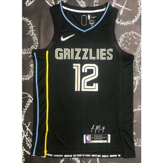 ขายดี 【hot pressed】เสื้อกีฬาแขนสั้น ลายทีม Memphis Grizzlies No. 2022 เสื้อกีฬาบาสเก็ตบอล 12 Ja Morant LFohpb92LNnmla54