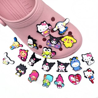 เครื่องประดับ รูป Hello Kitty Sanrio Crocs Charms Gemini My Melody Jibitz Charm Kuromi Penguin Croc Jibbits น่ารัก สําหรับผู้ชาย