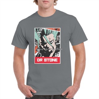 การ์ตูนอนิเมะ Dr. เสื้อยืดคอกลม แขนสั้น ผ้าฝ้าย พิมพ์ลายกราฟฟิค Stone Wars Senku Ishigami สไตล์ฮาราจูกุ สําหรับผู้ช_07