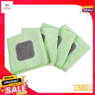 เอโร่แพ็ค4 2ผ้าอเนกประสงค์เบอร์ขนาด 30x30ซม.สีเขียว แพ็ค4 Multipurpose ผืนaroTowelNo.230x30