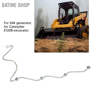 SaTine Shop ท่อส่งคืนน้ำมันเชื้อเพลิงหัวฉีดท่อส่งน้ำมันสแตนเลสสำหรับ Caterpillar E120B Excavator